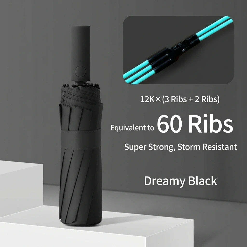 Windproof Reinforced UV Umbrella