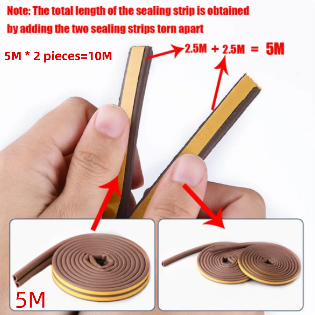 Self-Adhesive Door & Window Seal Strip