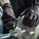 Heavy-Duty Black Nitrile Gloves (8 Mil)