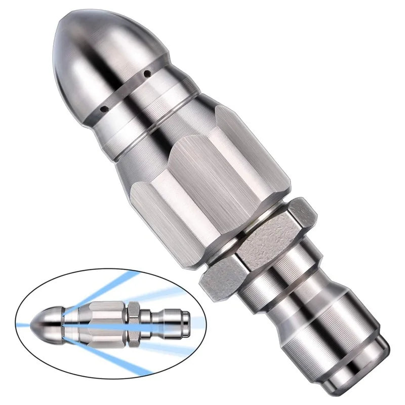 Sewer Jetter Nozzle – Clears Clogs Fast