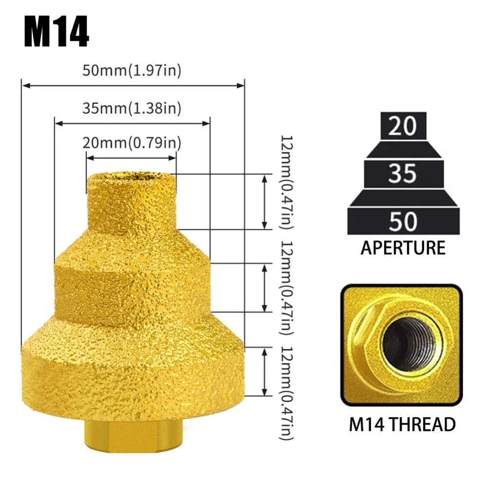Diamond Step Drill Bit for Tile & Stone