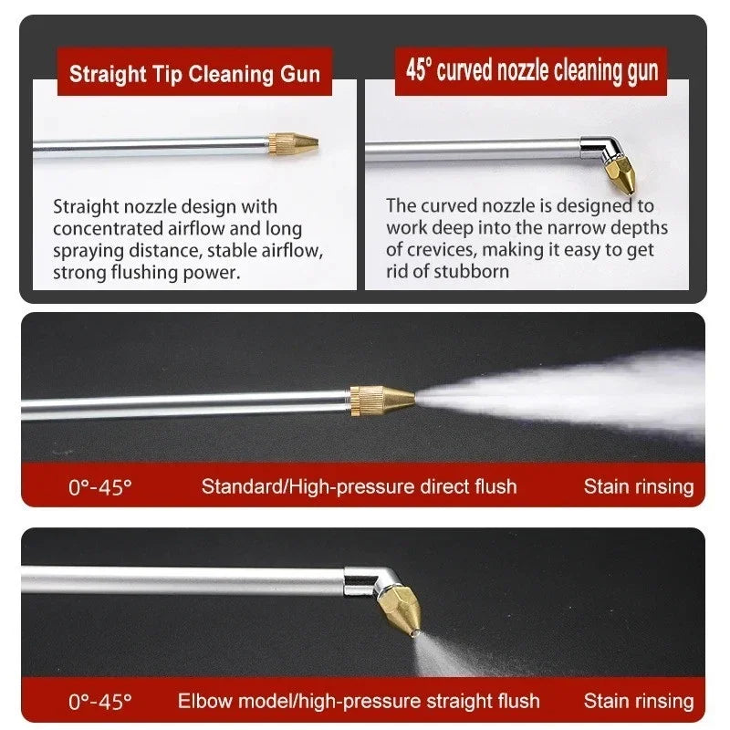 Pneumatic Engine Cleaning Gun with Siphon Hose