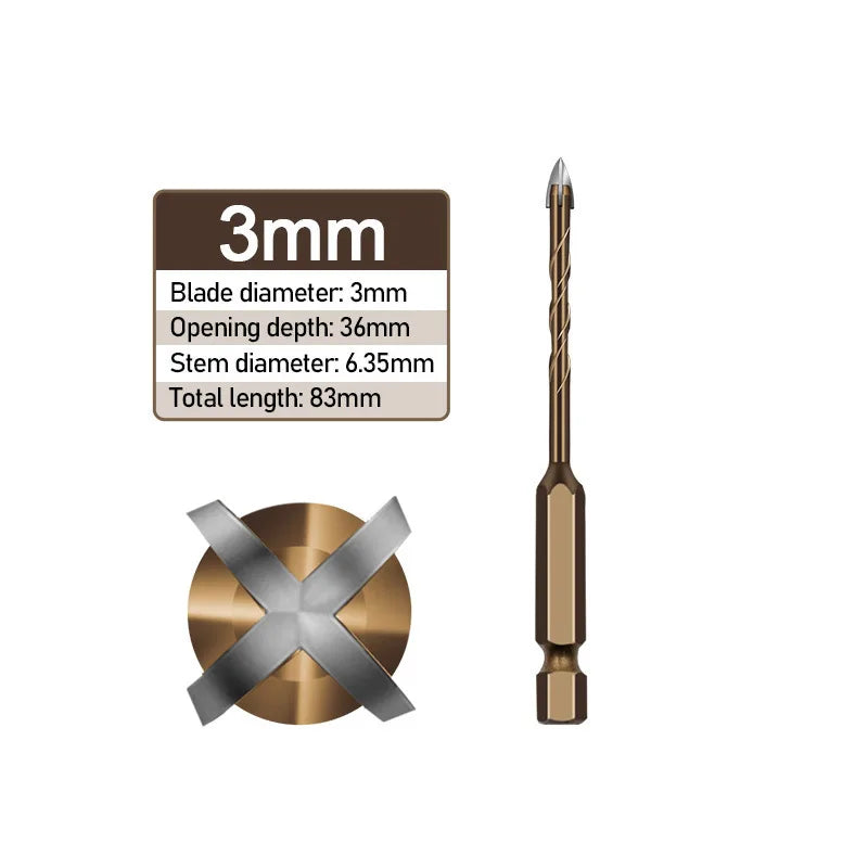 Carbide Masonry Drill Bits (3–12mm)