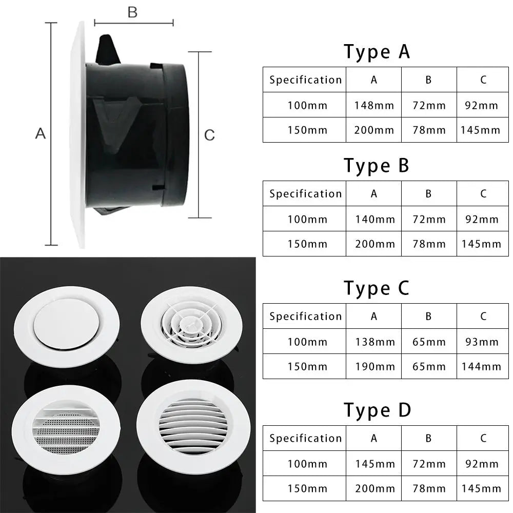 Round Air Vent Cover