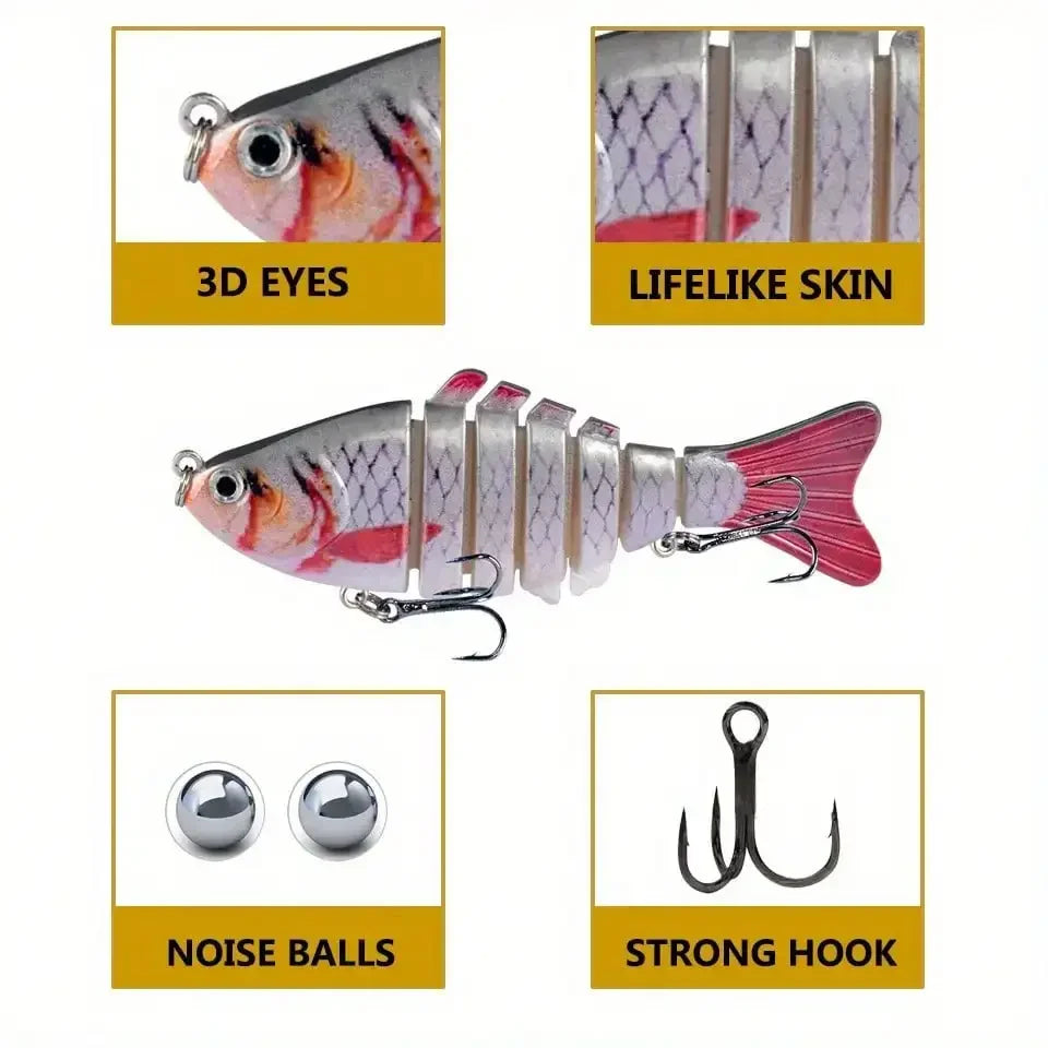 7-Segment Jointed Swimbait Lures