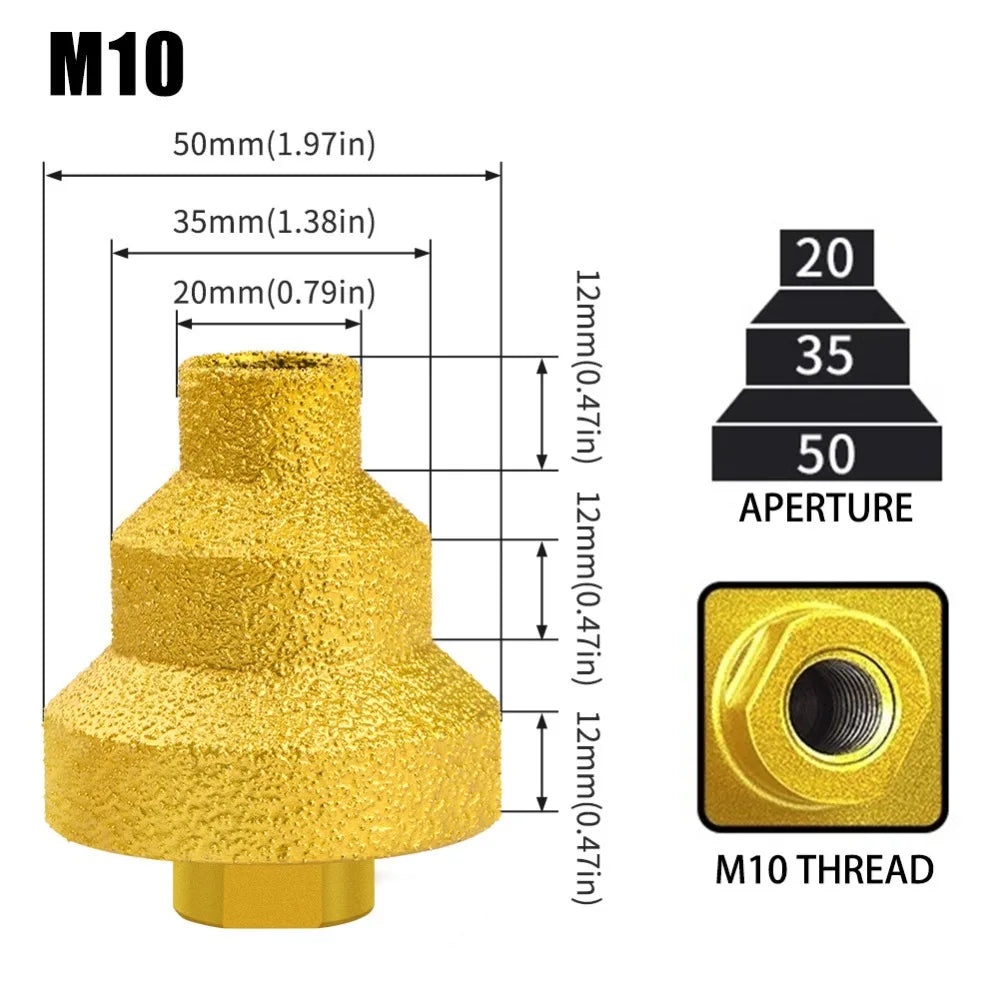 Diamond Step Drill Bit for Tile & Stone