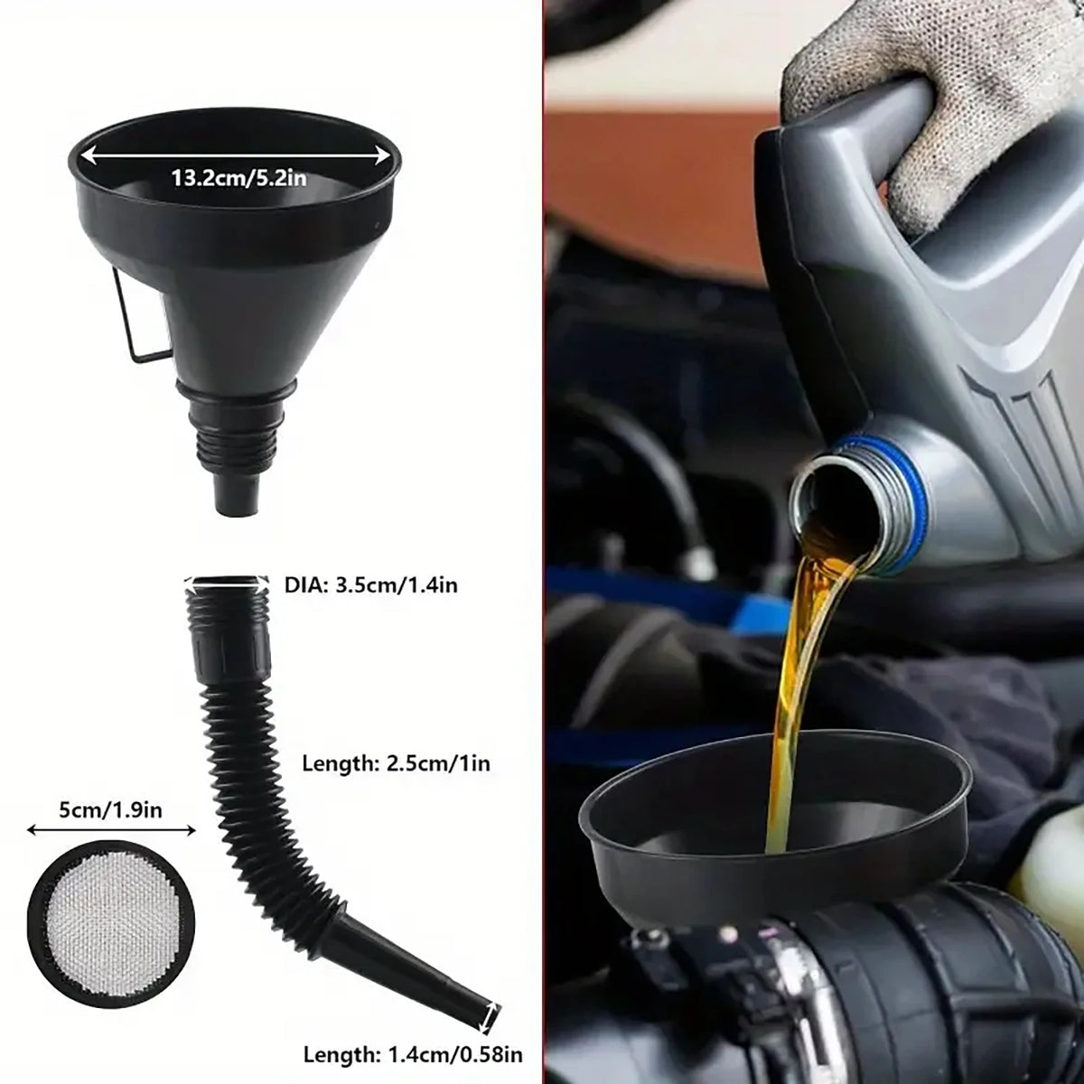 Car Oil & Fluid Funnel Set