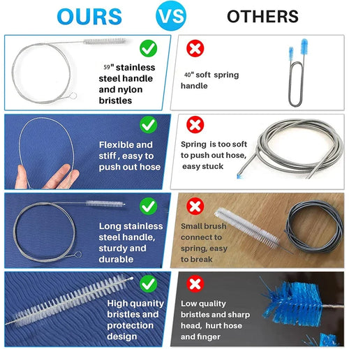 59-Inch Flexible Drain Cleaning Brush