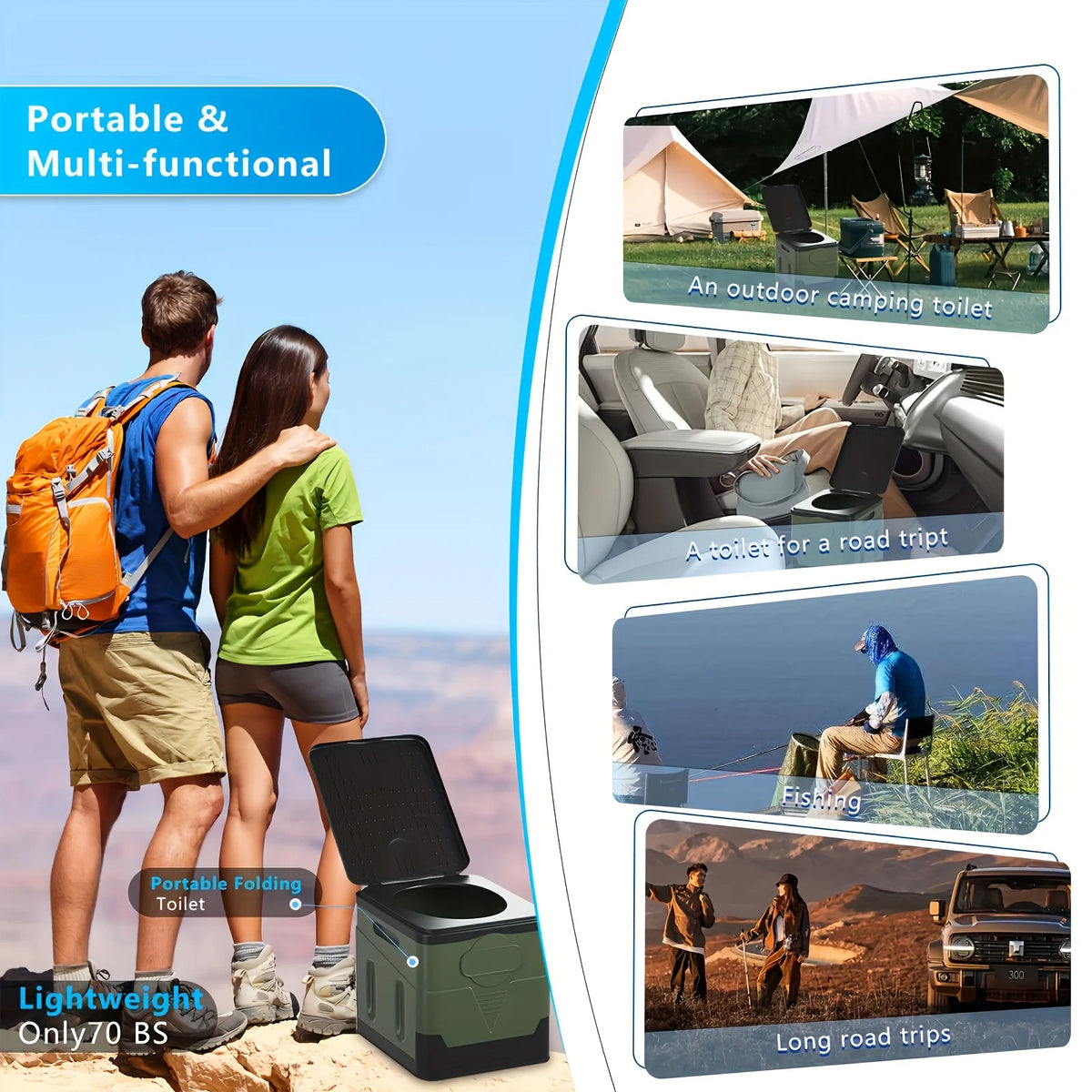 Portable Folding Camping Toilet
