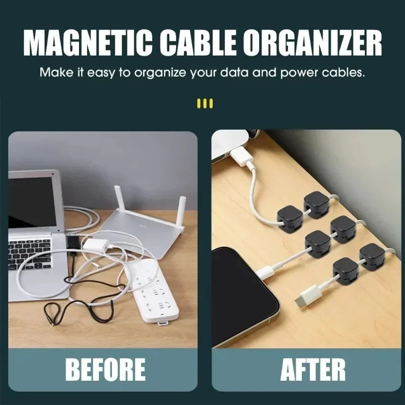 Adhesive Magnetic Cable Clips