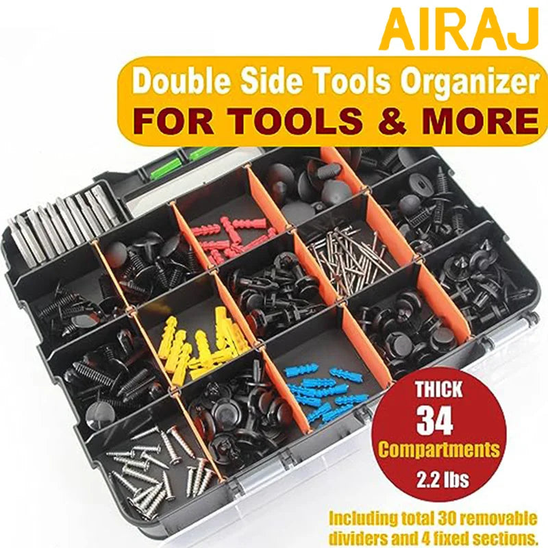 34-Compartment Parts Organizer Case