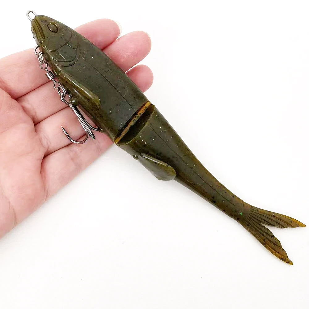 Slow-Sinking Soft Swimbait Lure