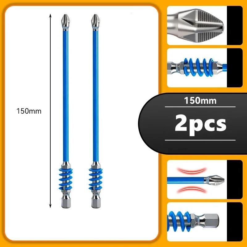 Spring-Loaded Magnetic Screw-Holding Bits