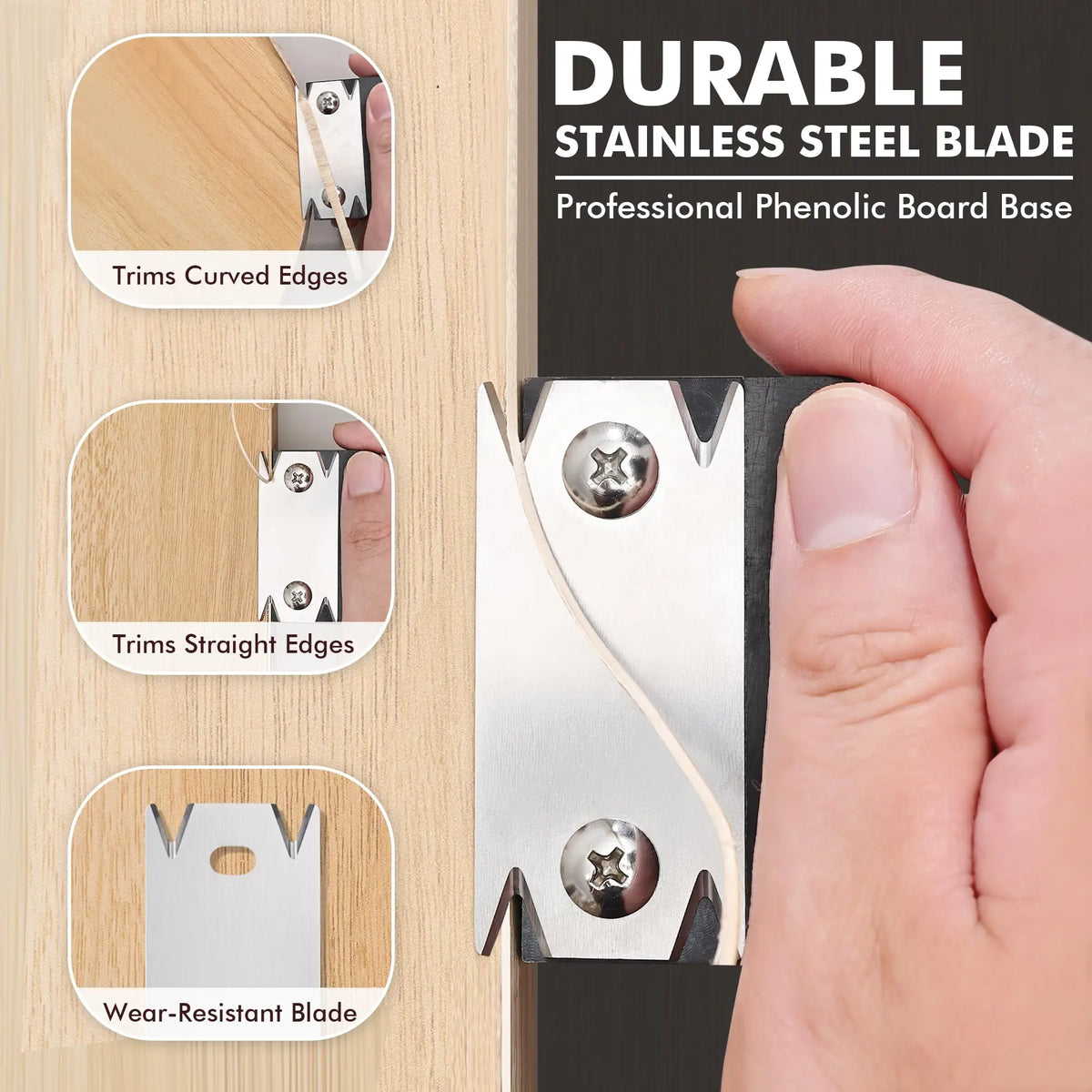 Wood Edge Chamfer Trimming Tool