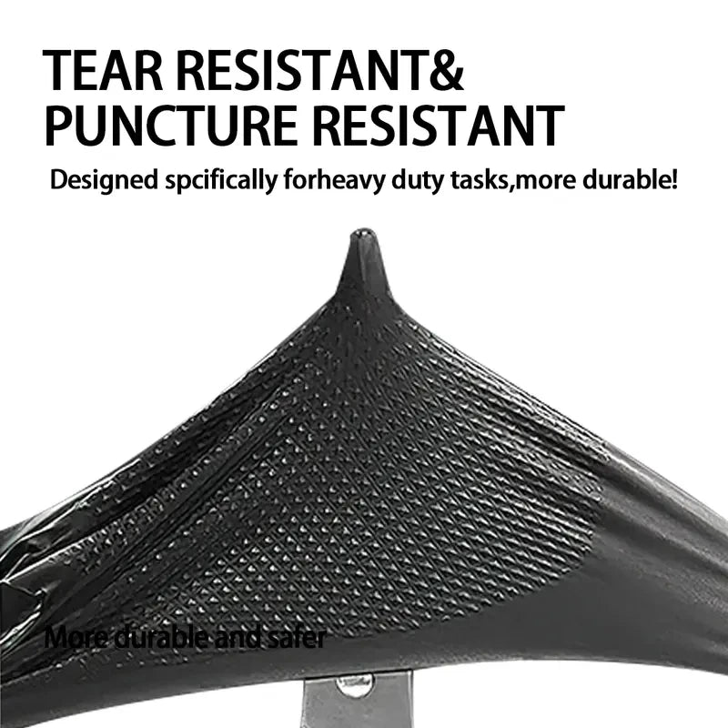 Heavy-Duty Black Nitrile Gloves (8 Mil)