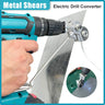 Drill-Powered Sheet Metal Cutter