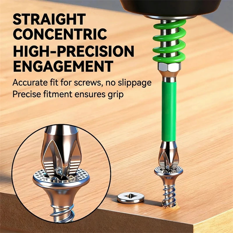 Spring-Loaded Magnetic Screw-Holding Bits