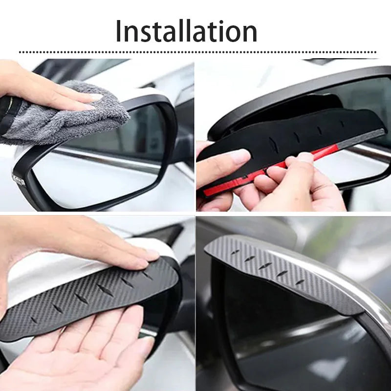 Car Side Mirror Rain Visors (2 Pcs)