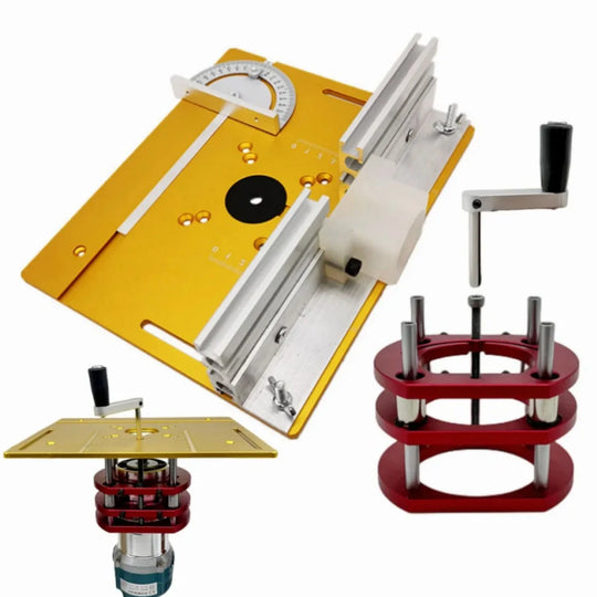 Router Table Insert Plate with Lift