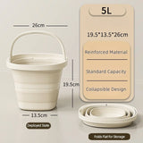 Collapsible Water Bucket with Handle