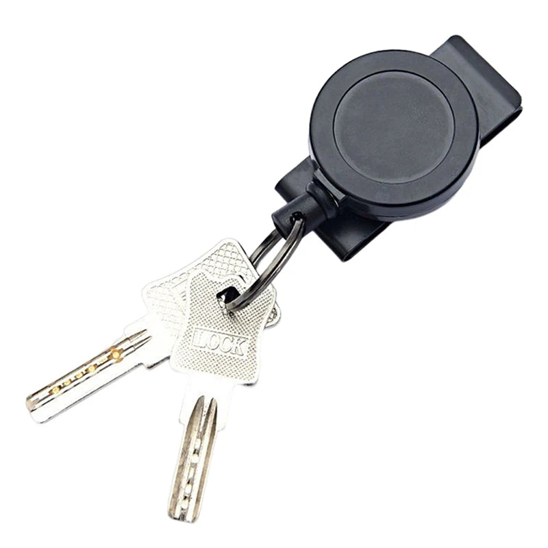 Heavy-Duty Retractable Keychain with Carabiner