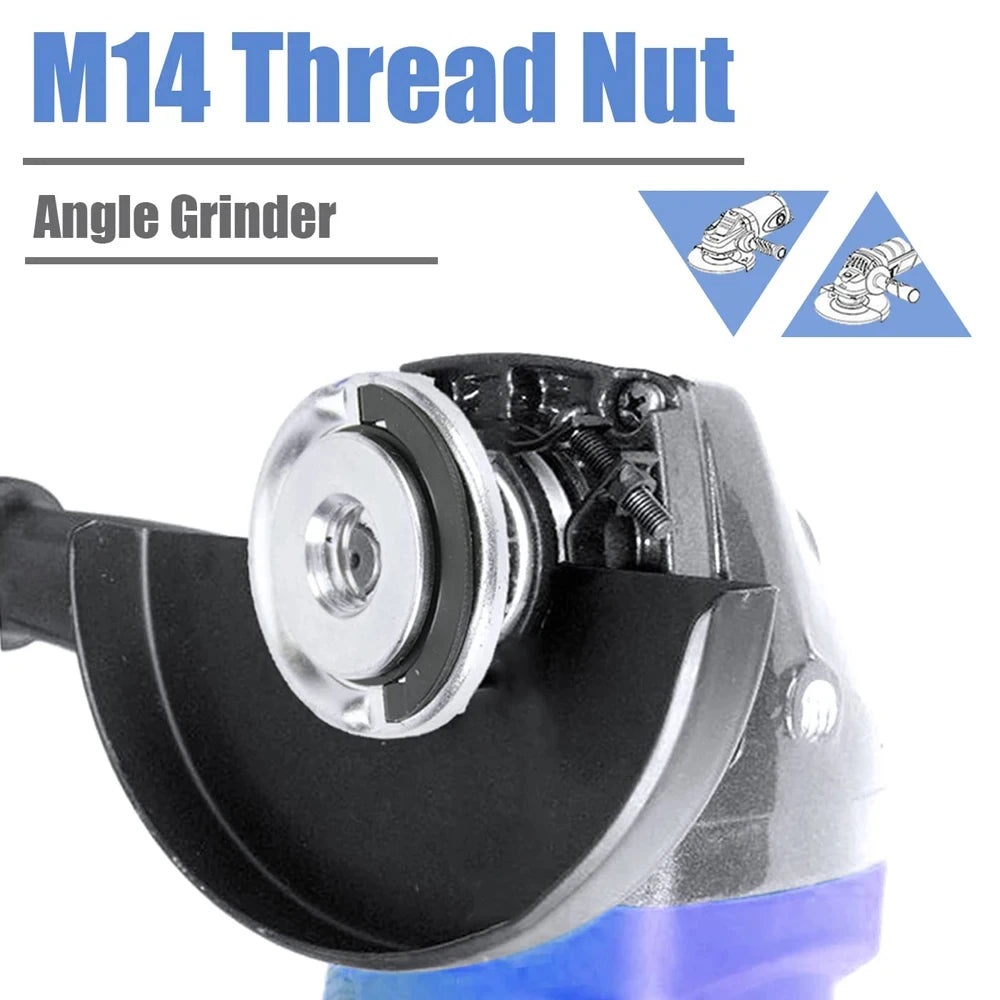 Quick-Release Angle Grinder Flange Nut (M14)
