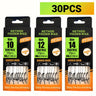 Pre-Tied Carp Hair Rigs with Barbed Hooks