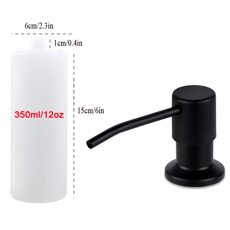 Built-In Sink Soap Dispenser with Extension Tube