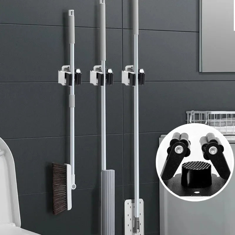 Wall-Mounted Mop & Broom Holder