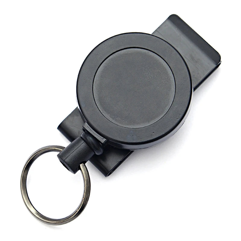 Heavy-Duty Retractable Keychain with Carabiner