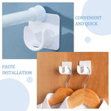 No-Drill Adhesive Curtain Rod Brackets (2 Pcs)
