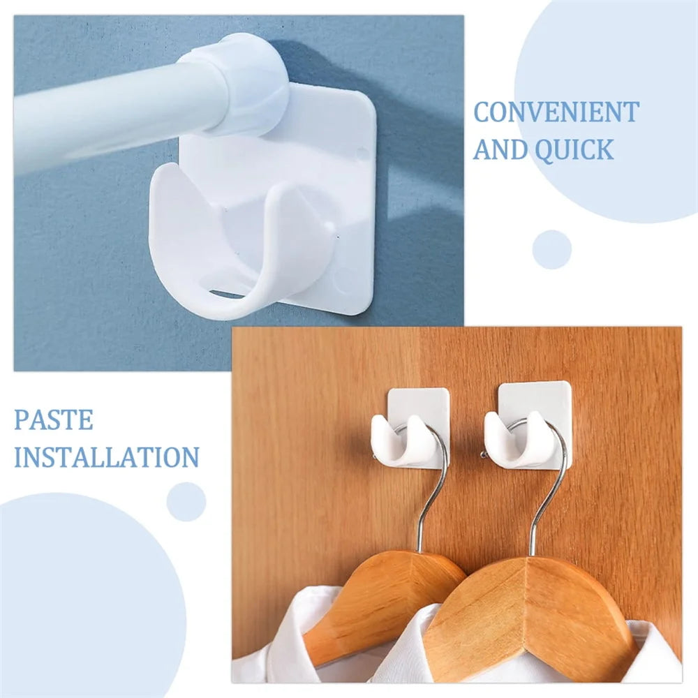 No-Drill Adhesive Curtain Rod Brackets (2 Pcs)