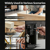 Compact Magnetic Ratchet Screwdriver Set