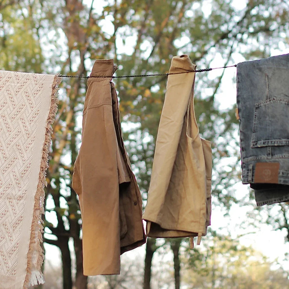 Elastic Travel Clothesline with 12 Clips