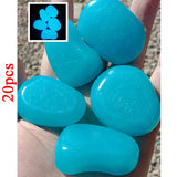 Glow-in-the-Dark Garden Pebbles (20 Pcs)
