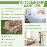 Clear Waterproof Tarp with Grommets