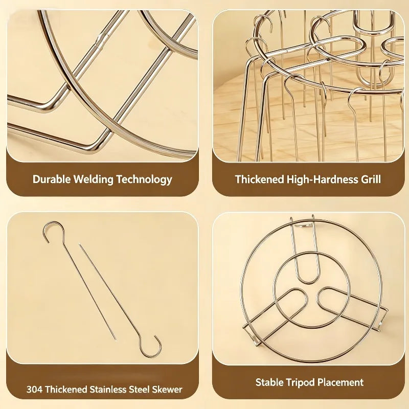 Vertical Skewer Rack for Air Fryer & Grill