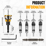 Countersink Drill Bit Set with Depth Stop