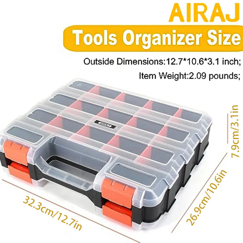 34-Compartment Parts Organizer Case