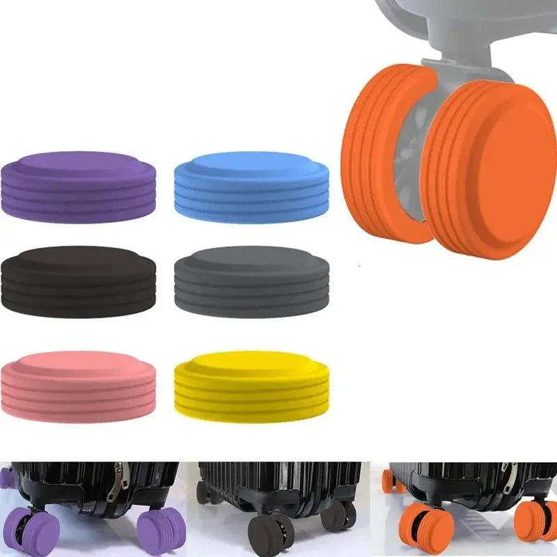 Silicone Luggage Wheel Covers (8 Pcs)