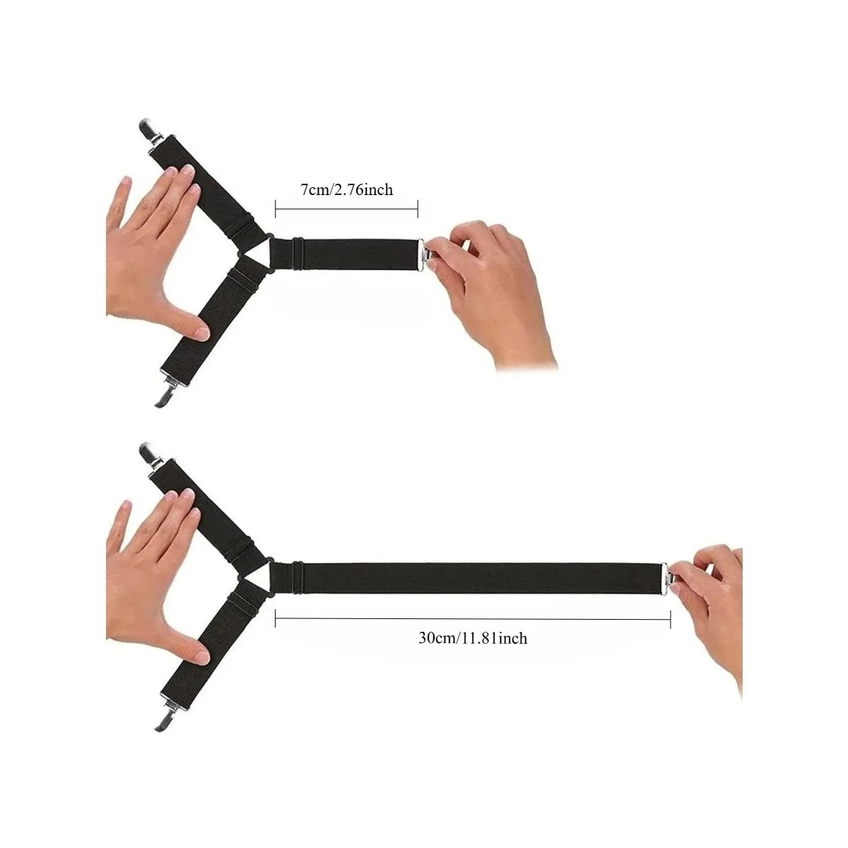 Adjustable Bed Sheet Holder Clips (4 Pcs)