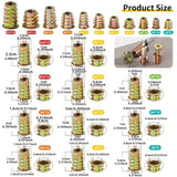 Threaded Wood Insert Nuts (100 Pcs)