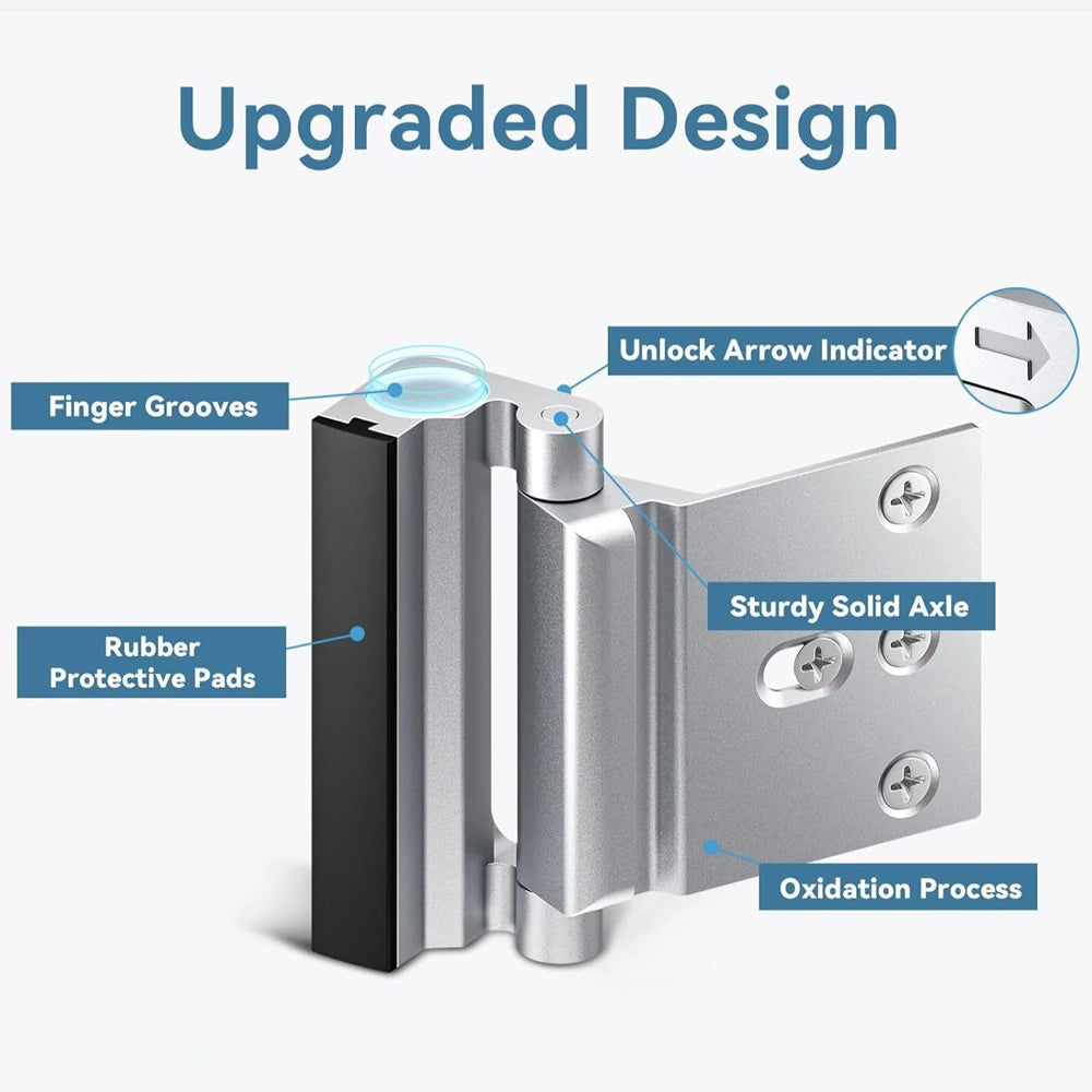 Door Reinforcement Lock with 3-Inch Stop