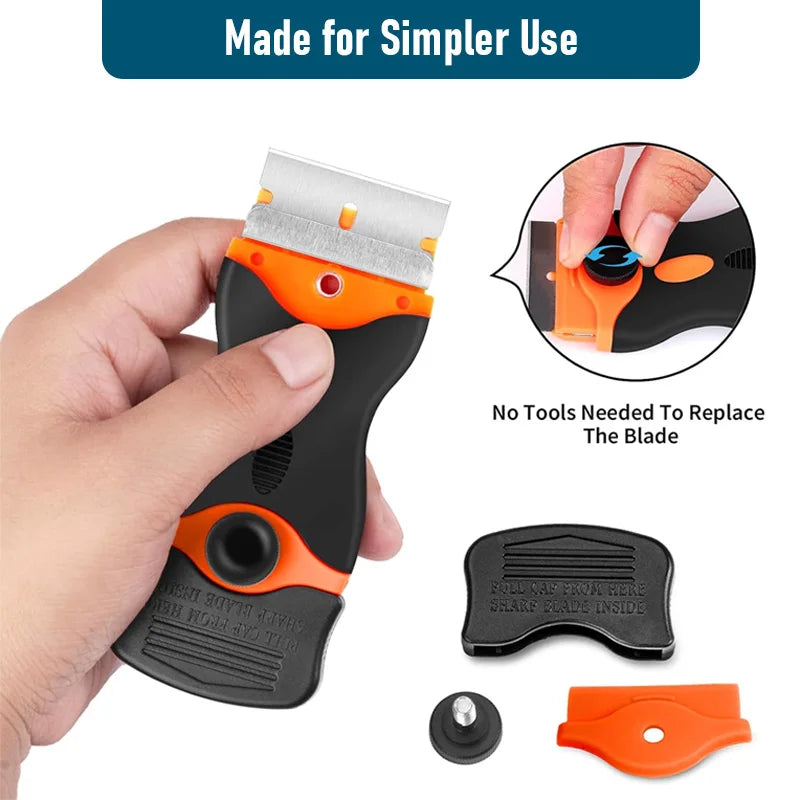 Plastic Razor Scraper with Blades