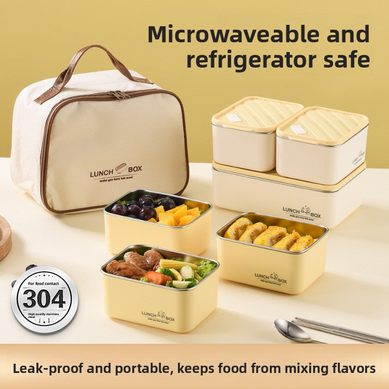 Stainless Steel Microwave-Safe Lunch Box
