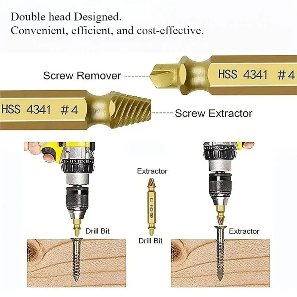 Damaged Screw Extractor Set