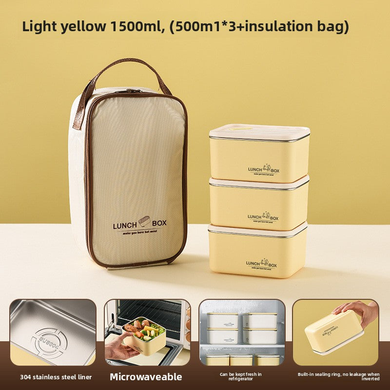 Stainless Steel Microwave-Safe Lunch Box