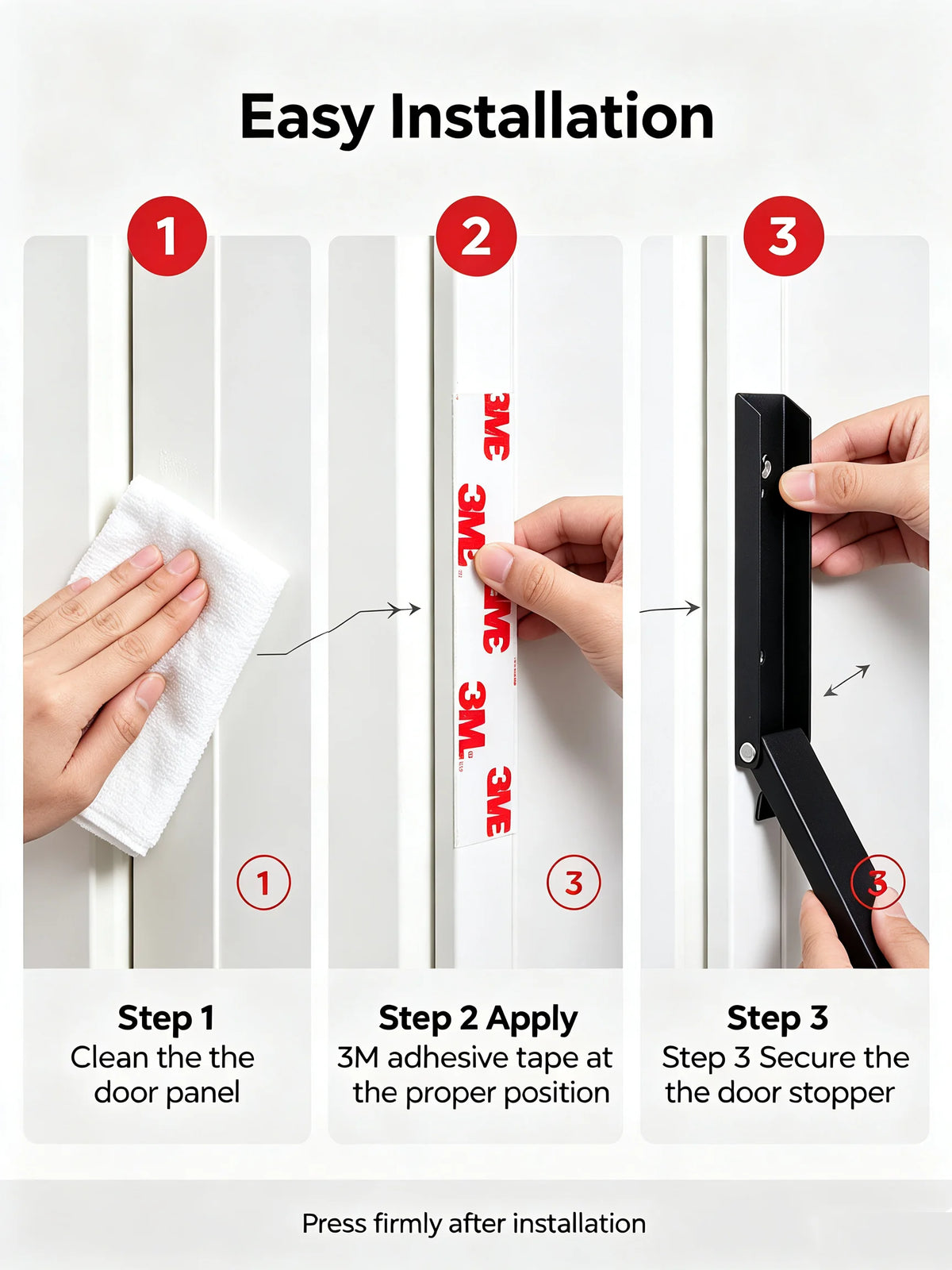 Heavy-Duty Metal Door Stopper