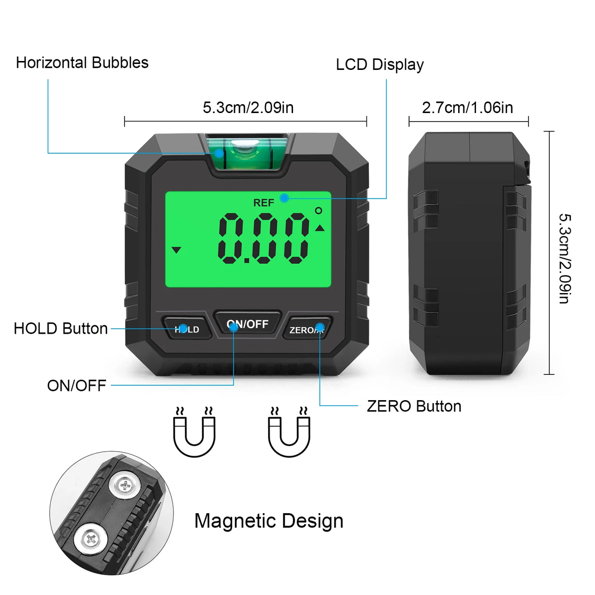 Magnetic Digital Angle Gauge