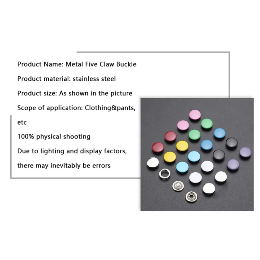Metal Snap Button Kit with Pliers
